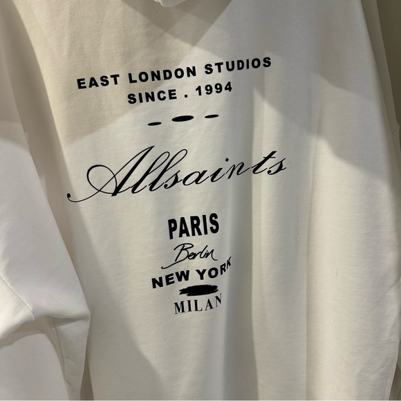 All Saints Women's Vita Etrie Screen Print Hoodie - Picture 4 of 6